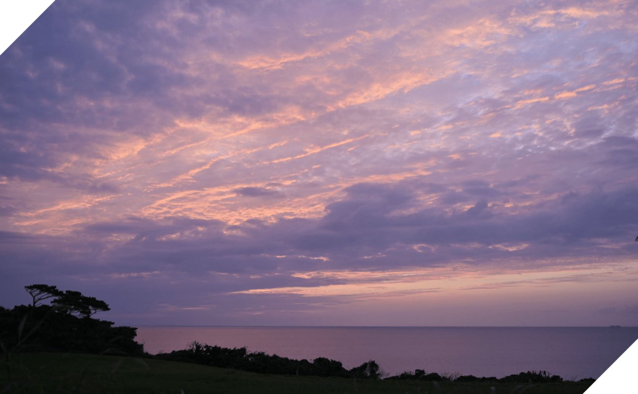 夕焼けの空